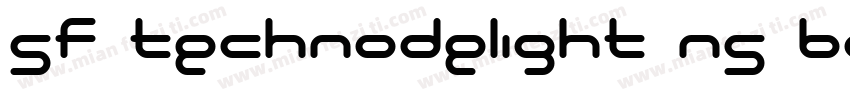 SF Technodelight NS Bold字体转换